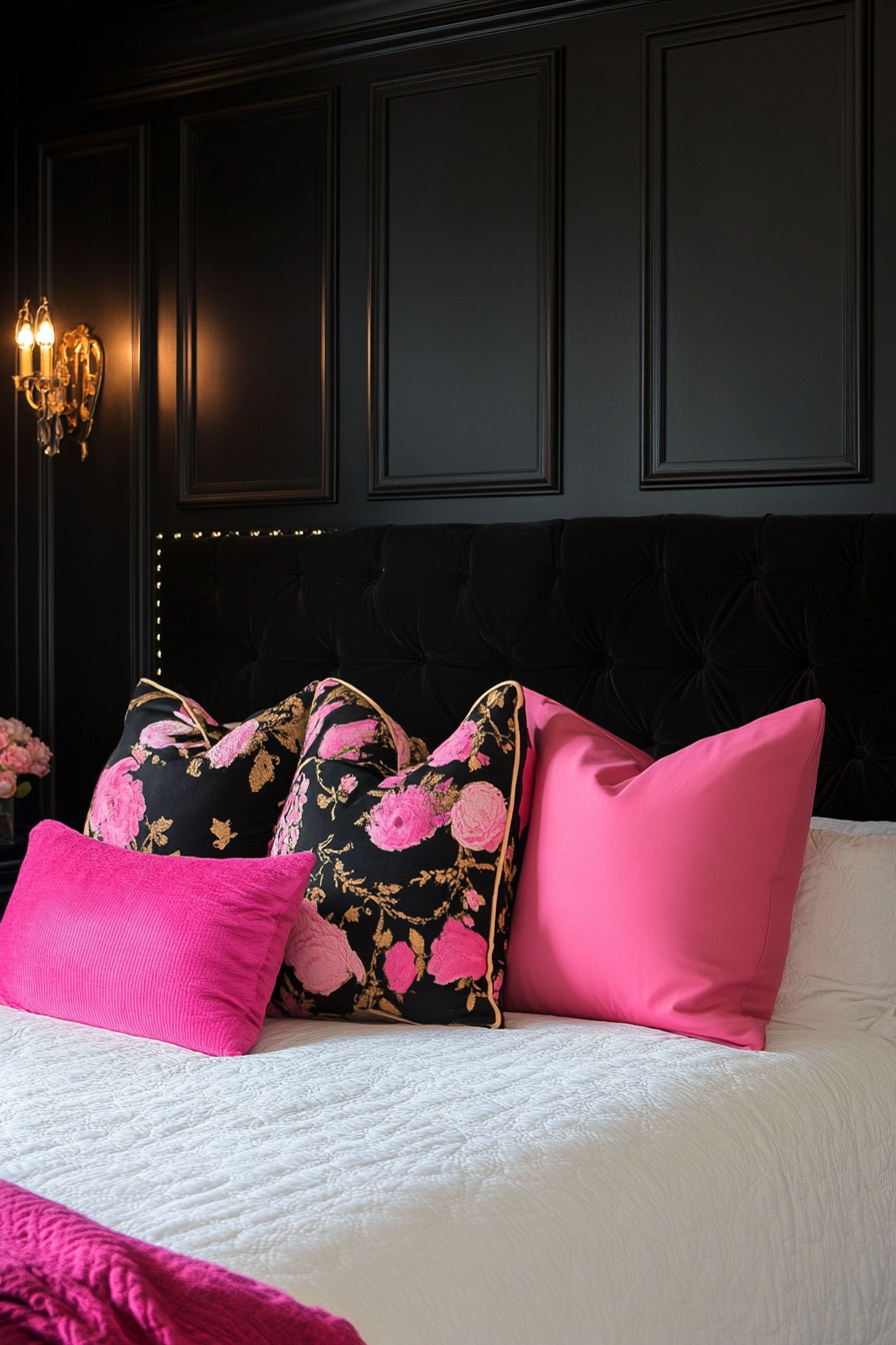 pink-and-black-bedroom-ideas