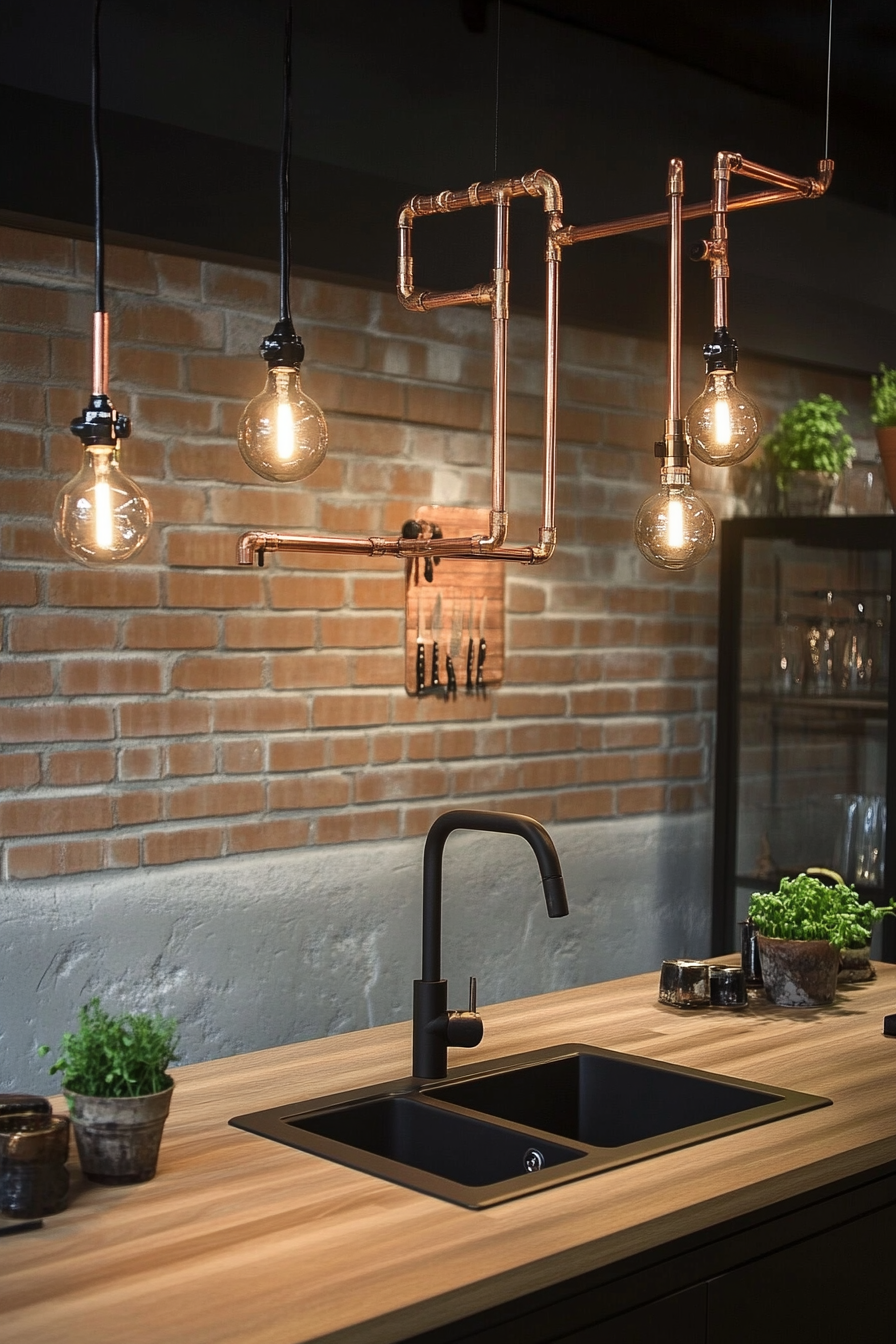 kitchen-lamps-on-counter