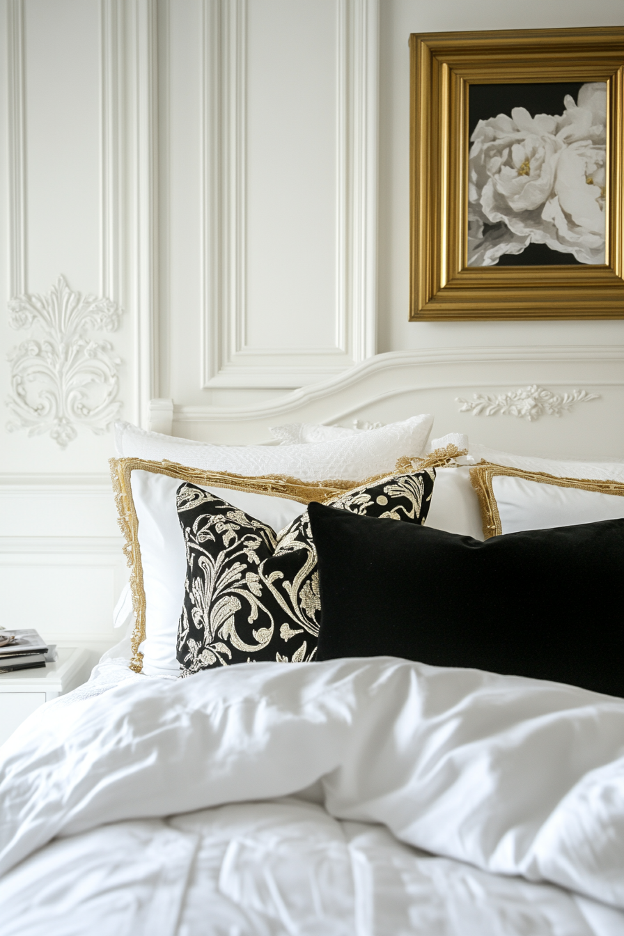 black-white-and-gold-bedrooms