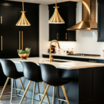 13 Luxurious Black and Gold Kitchen Designs