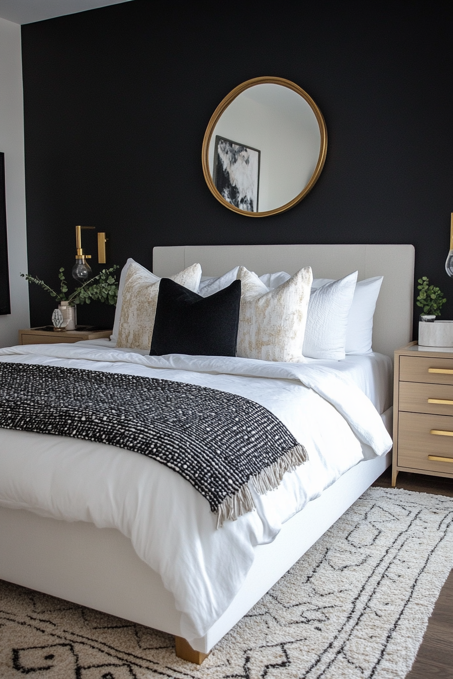 black-white-and-gold-bedrooms