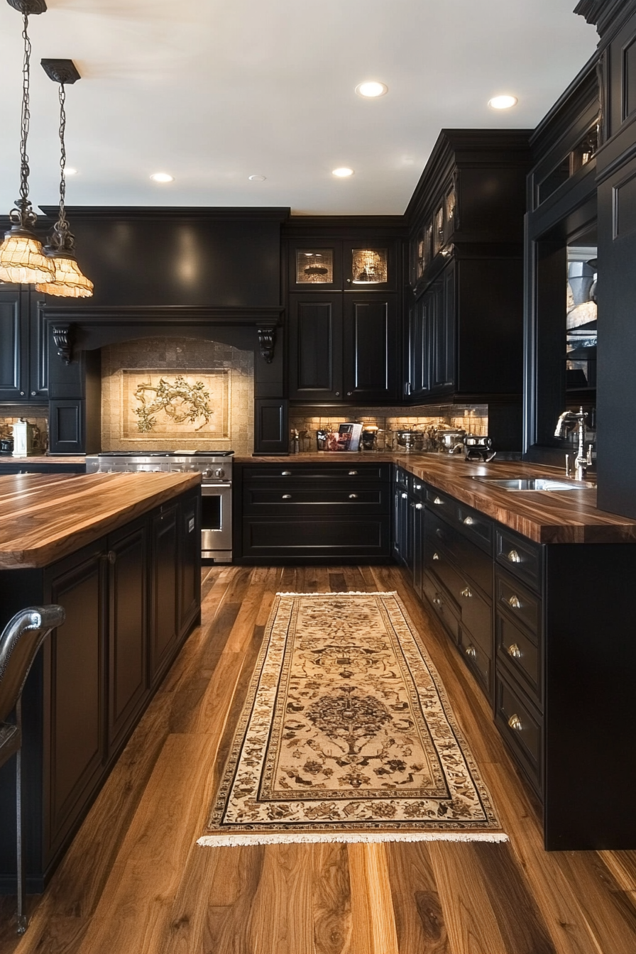 black-and-wood-kitchens