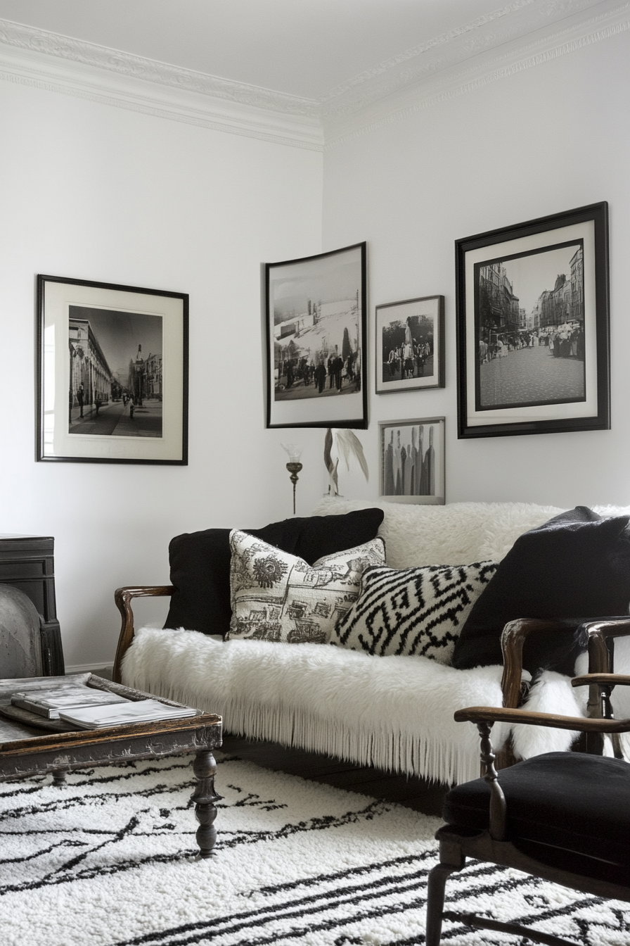 black-living-room-decor