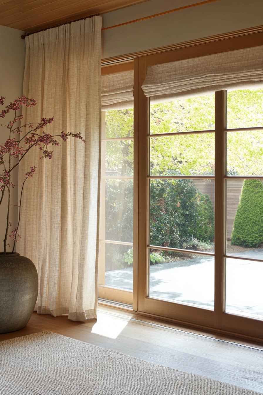 sliding glass door window treatments