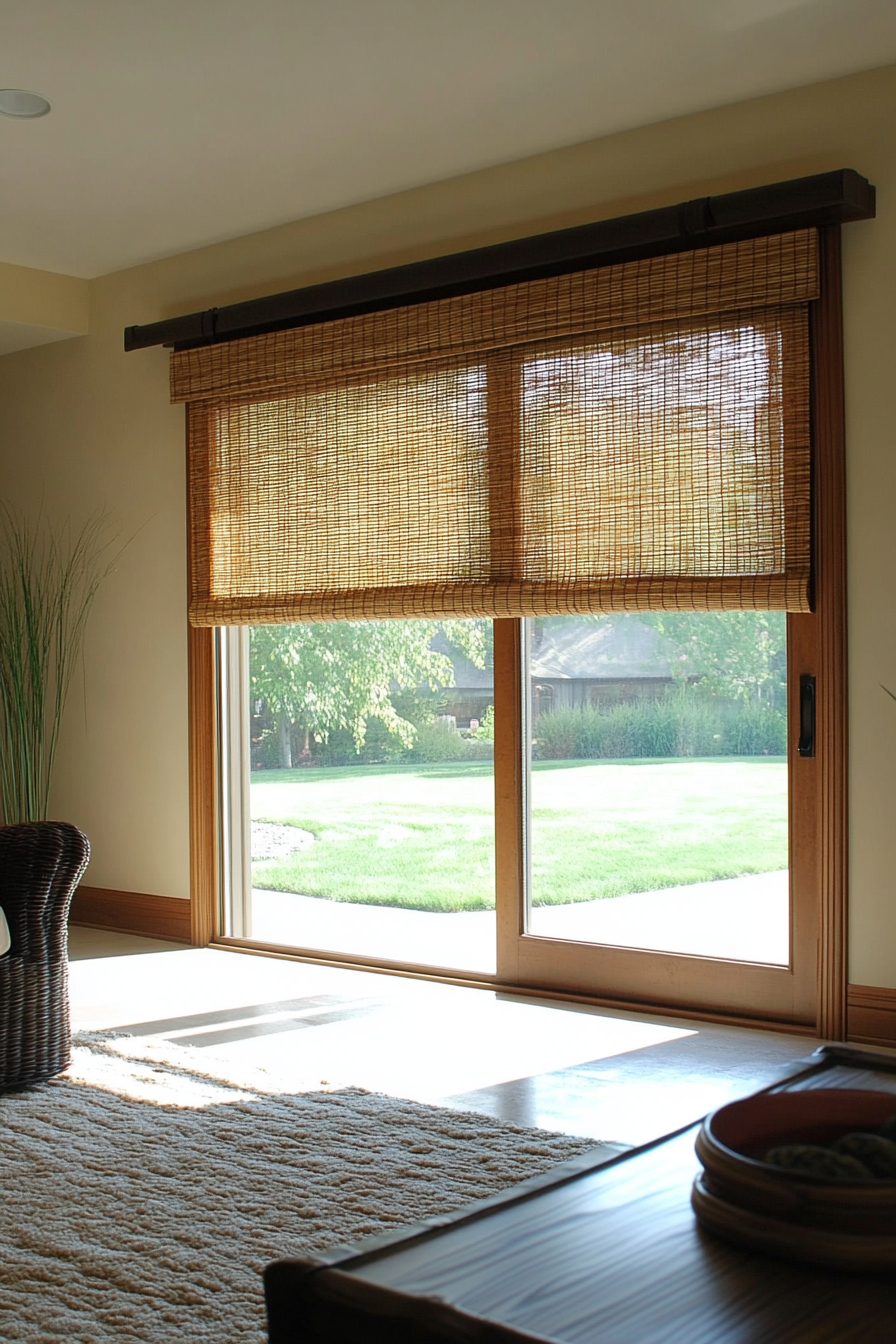 sliding glass door window treatments