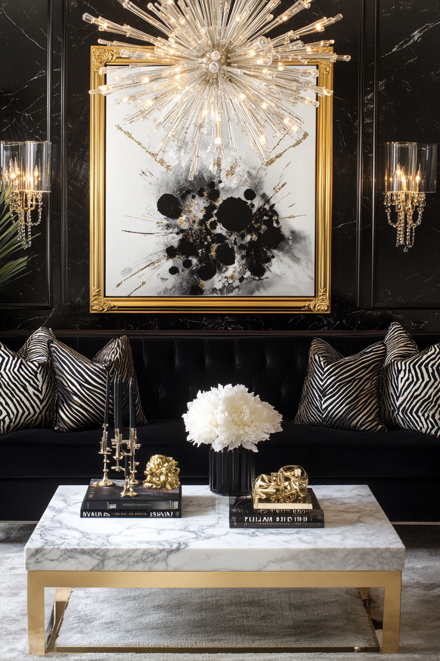 black-and-gold-living-room