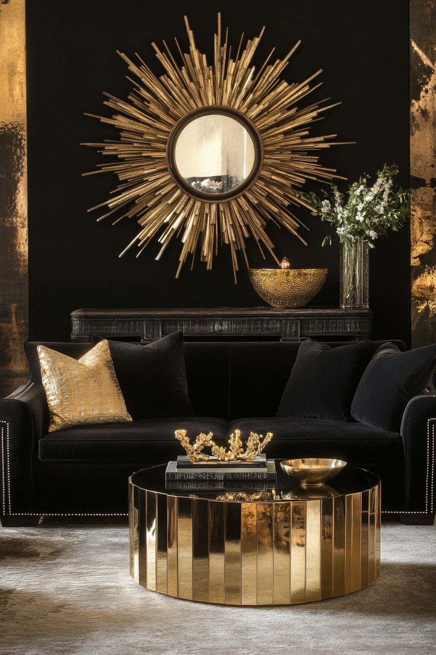 black-and-gold-living-room