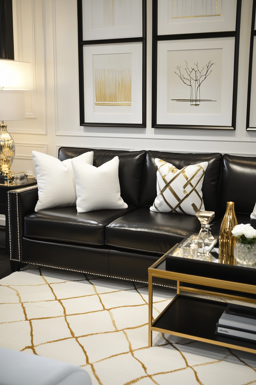black-and-gold-living-room