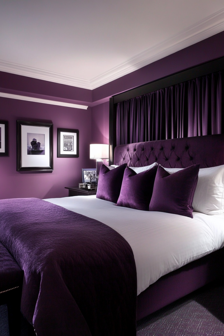 13 Plum Bedroom Designs To Inspire Your Next Makeover