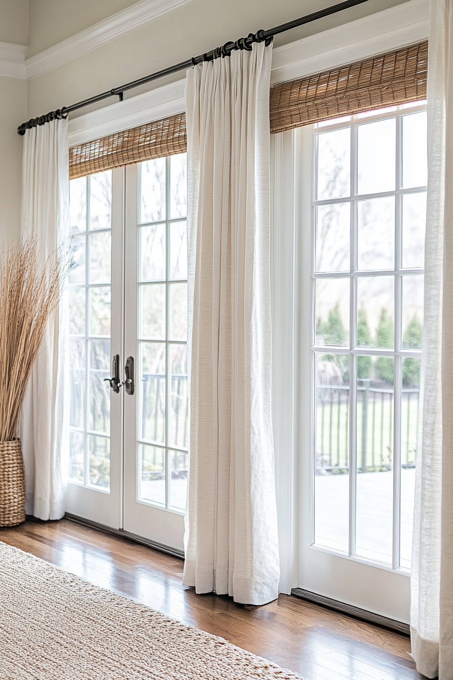 sliding glass door window treatments