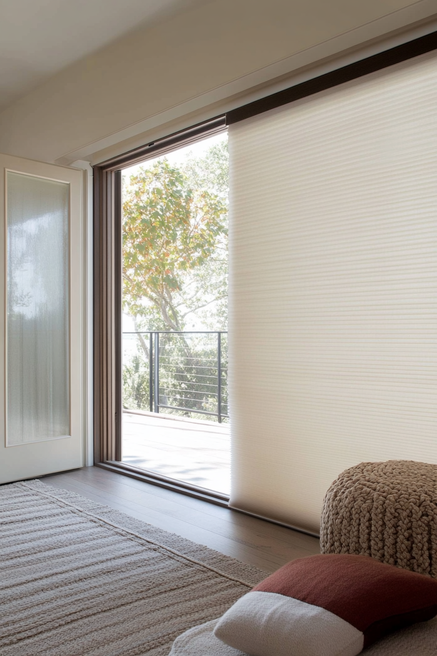 sliding glass door window treatments