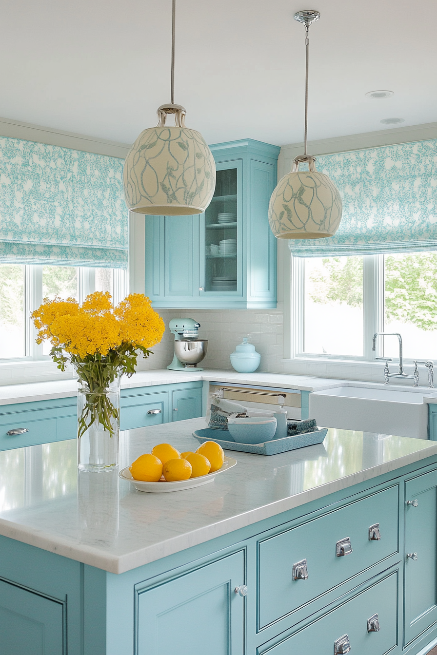 blue-kitchen-cabinets