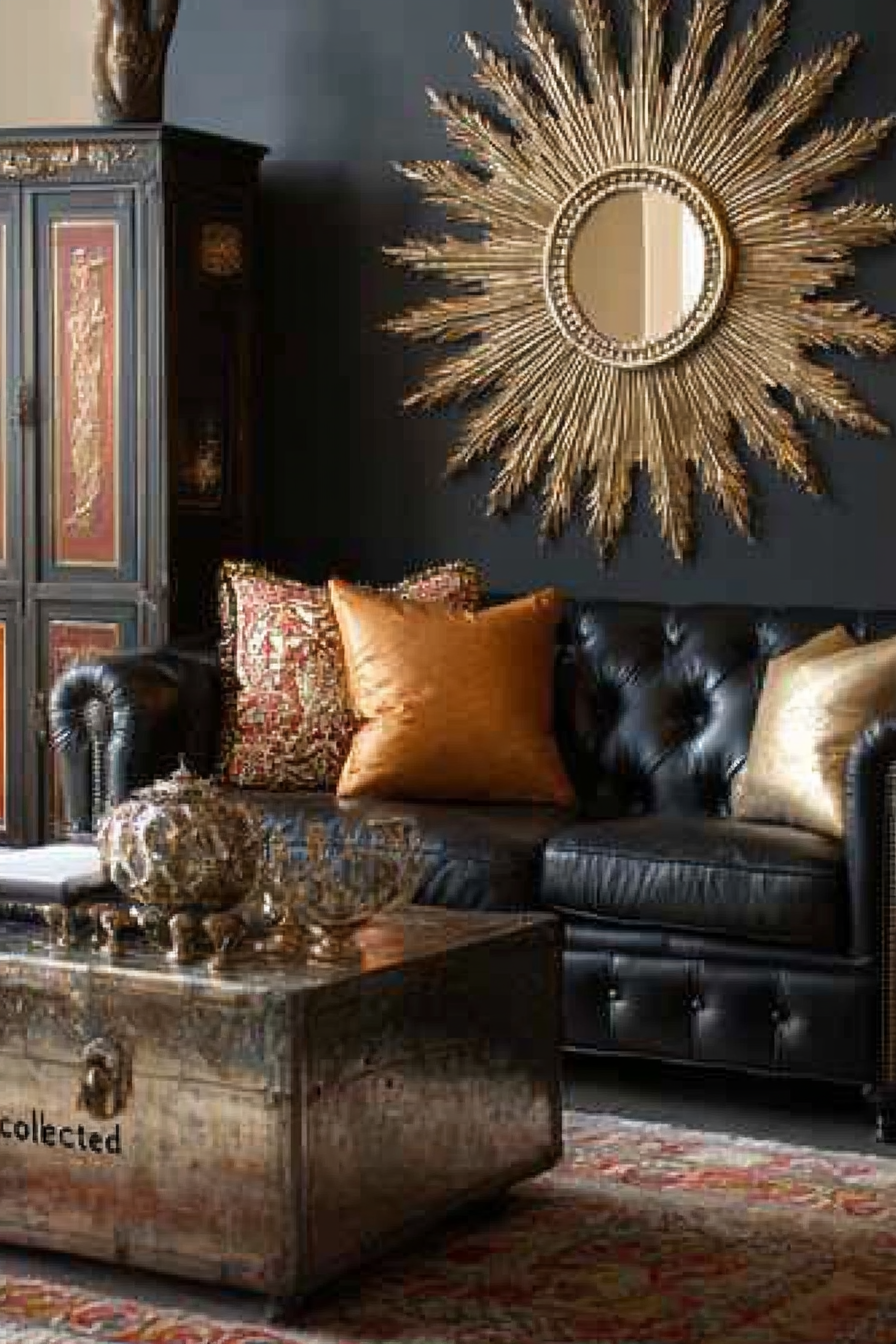 black-and-gold-living-room
