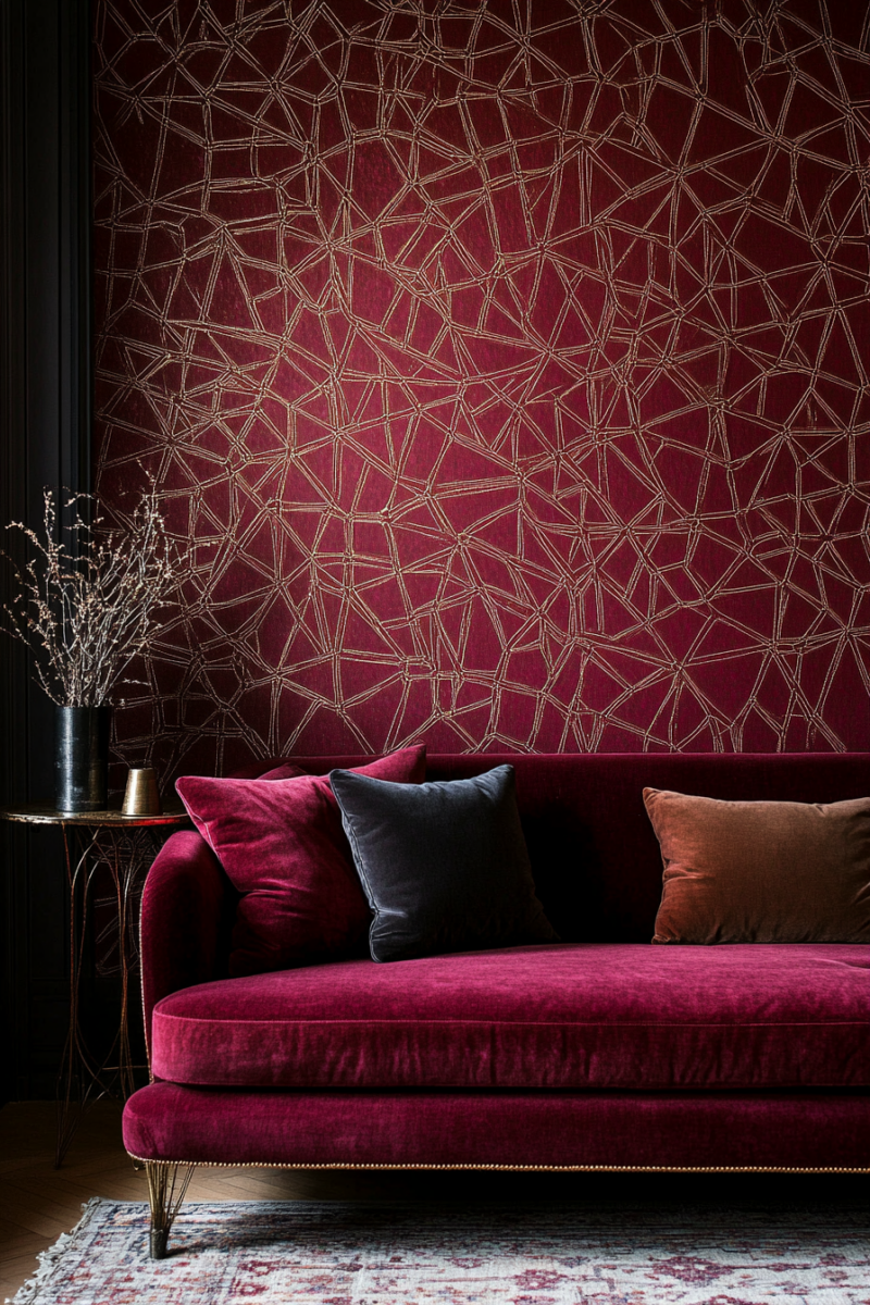 13 Stunning Burgundy Wallpaper Designs For Your Home — DreamyHomeStyle