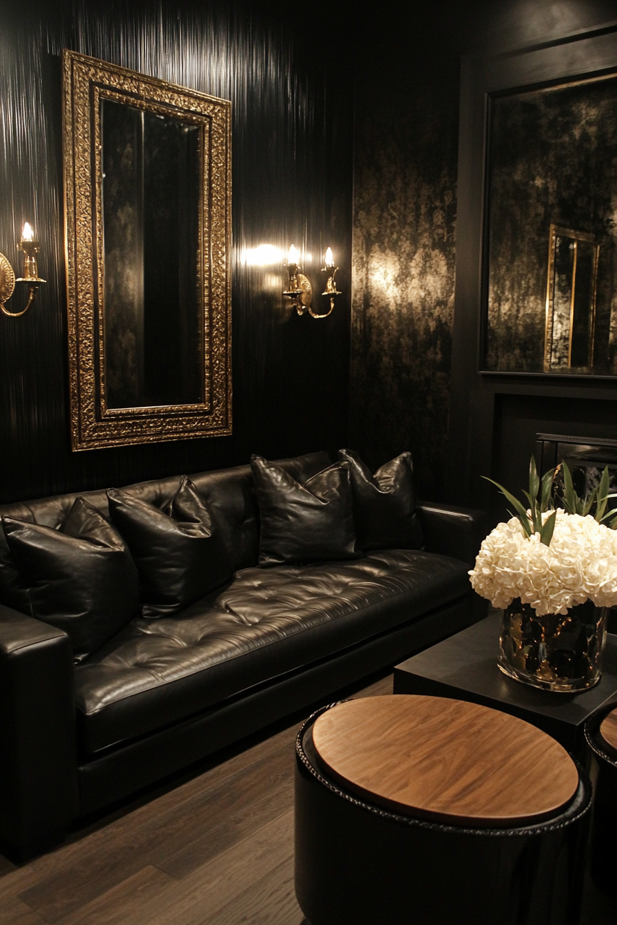 black-and-gold-living-room