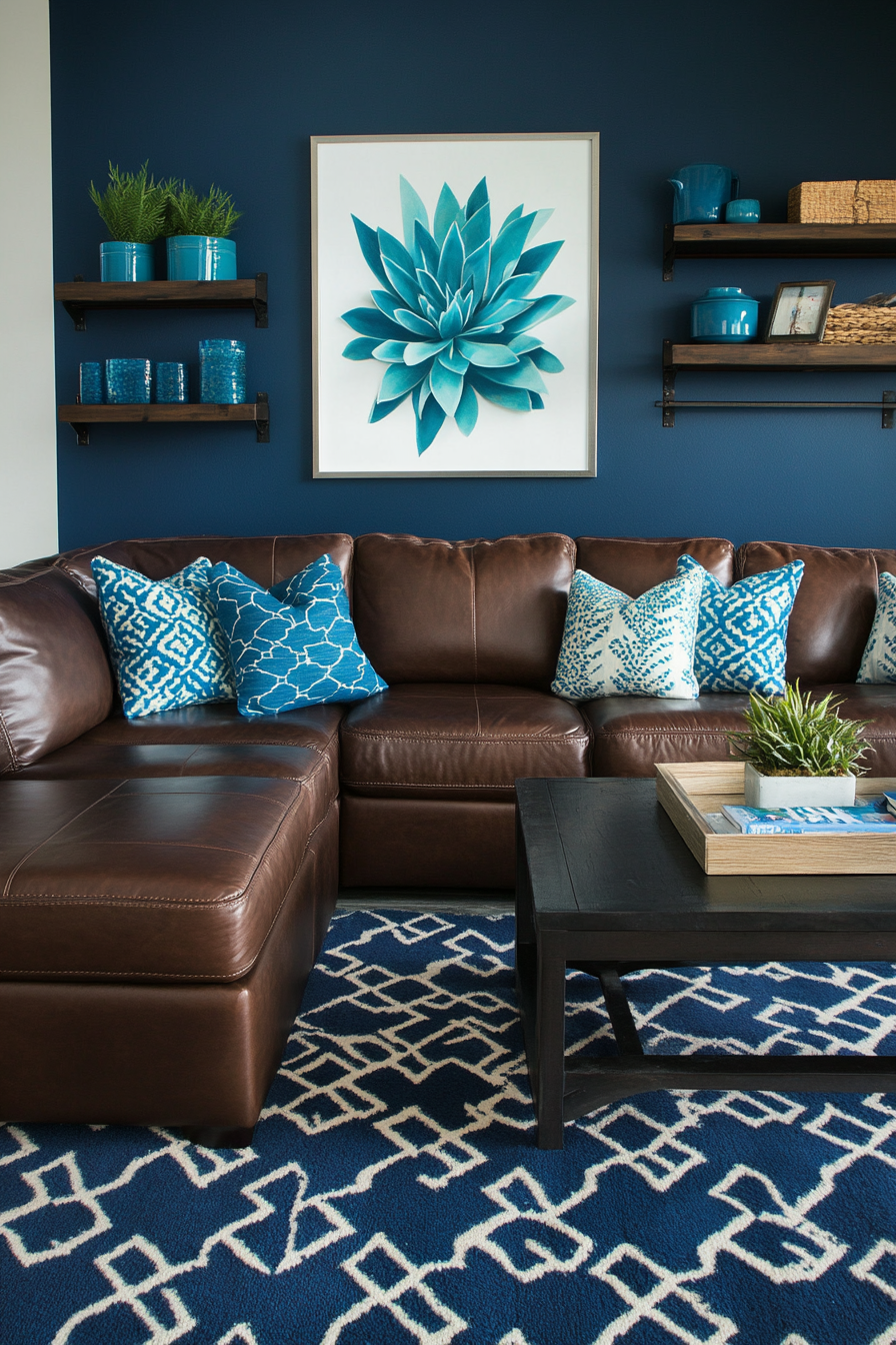 brown-and-blue-living-room