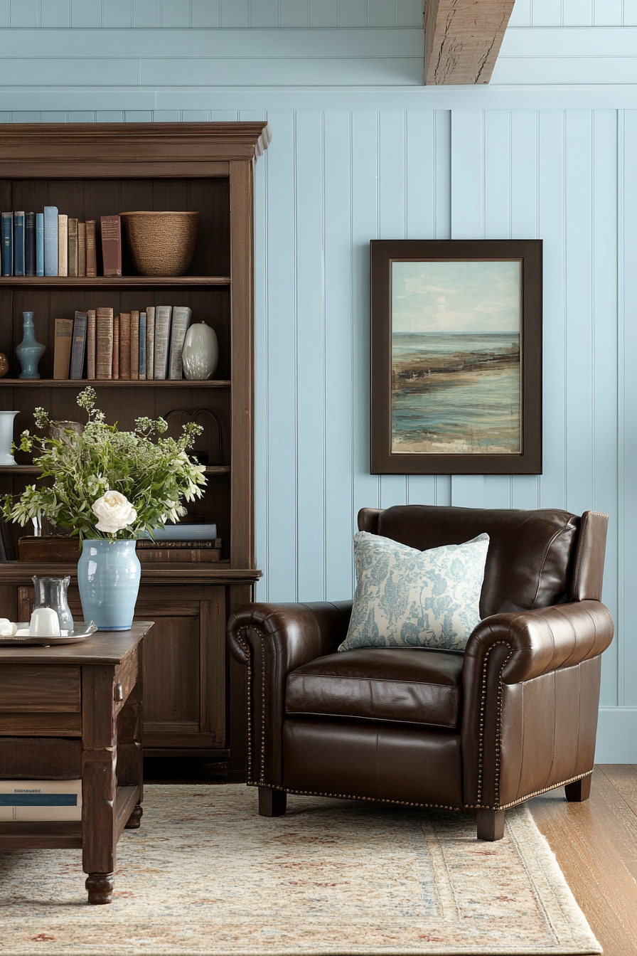 brown-and-blue-living-room