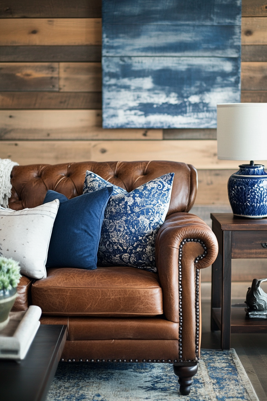 brown-and-blue-living-room