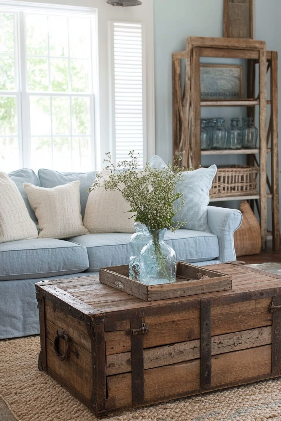 brown-and-blue-living-room