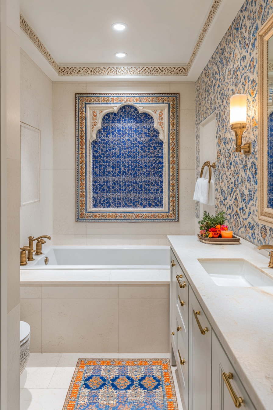 dark academia bathroom