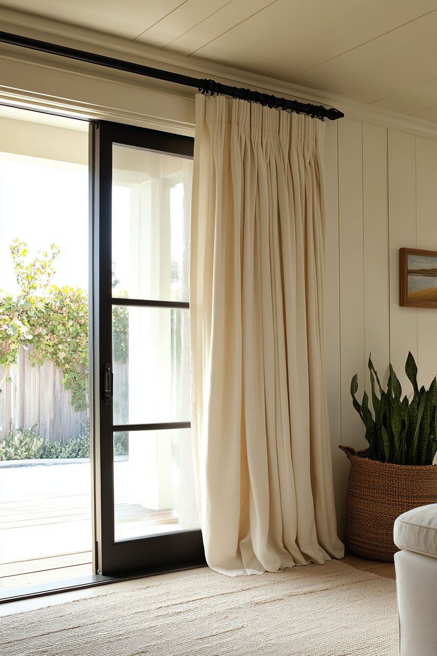 sliding glass door window treatments