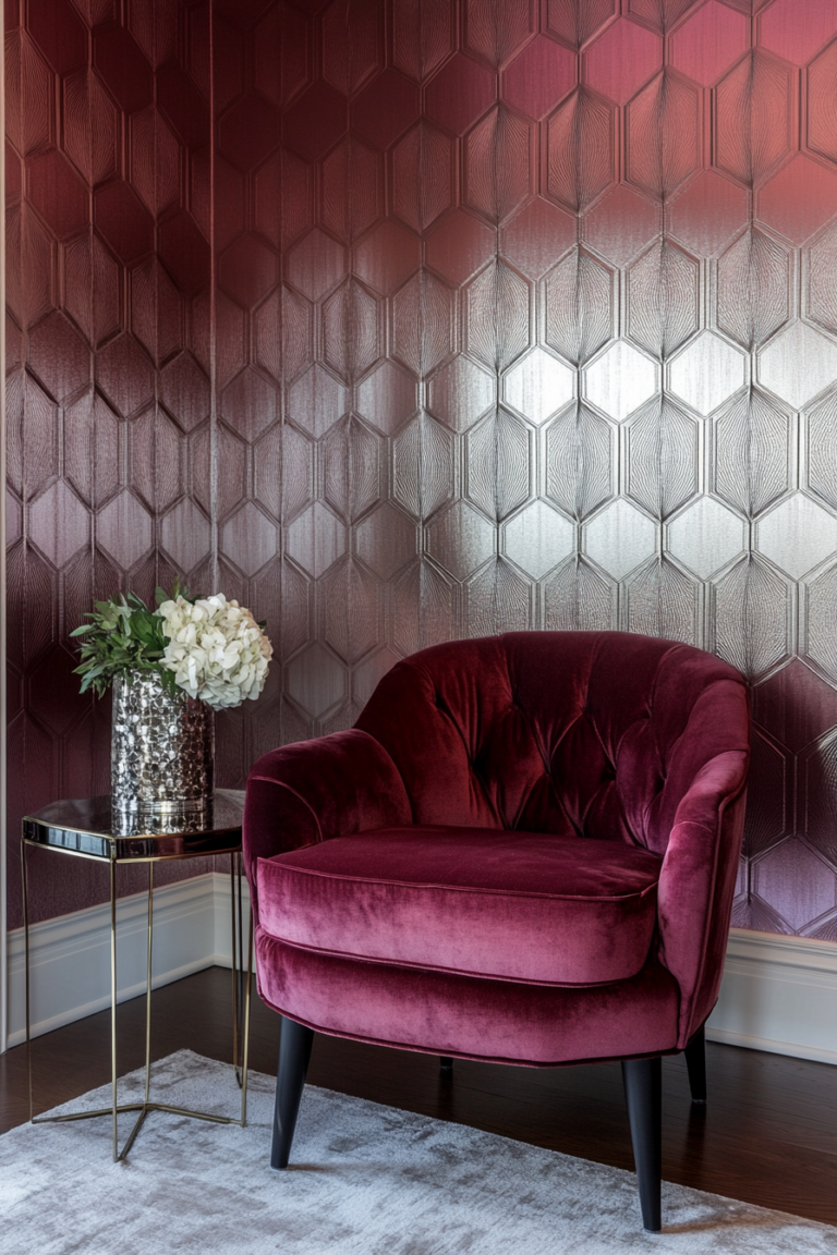 13 Stunning Burgundy Wallpaper Designs For Your Home — DreamyHomeStyle