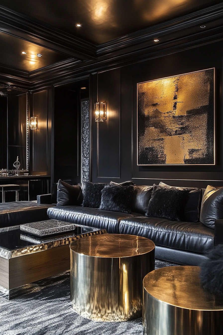 black-and-gold-living-room