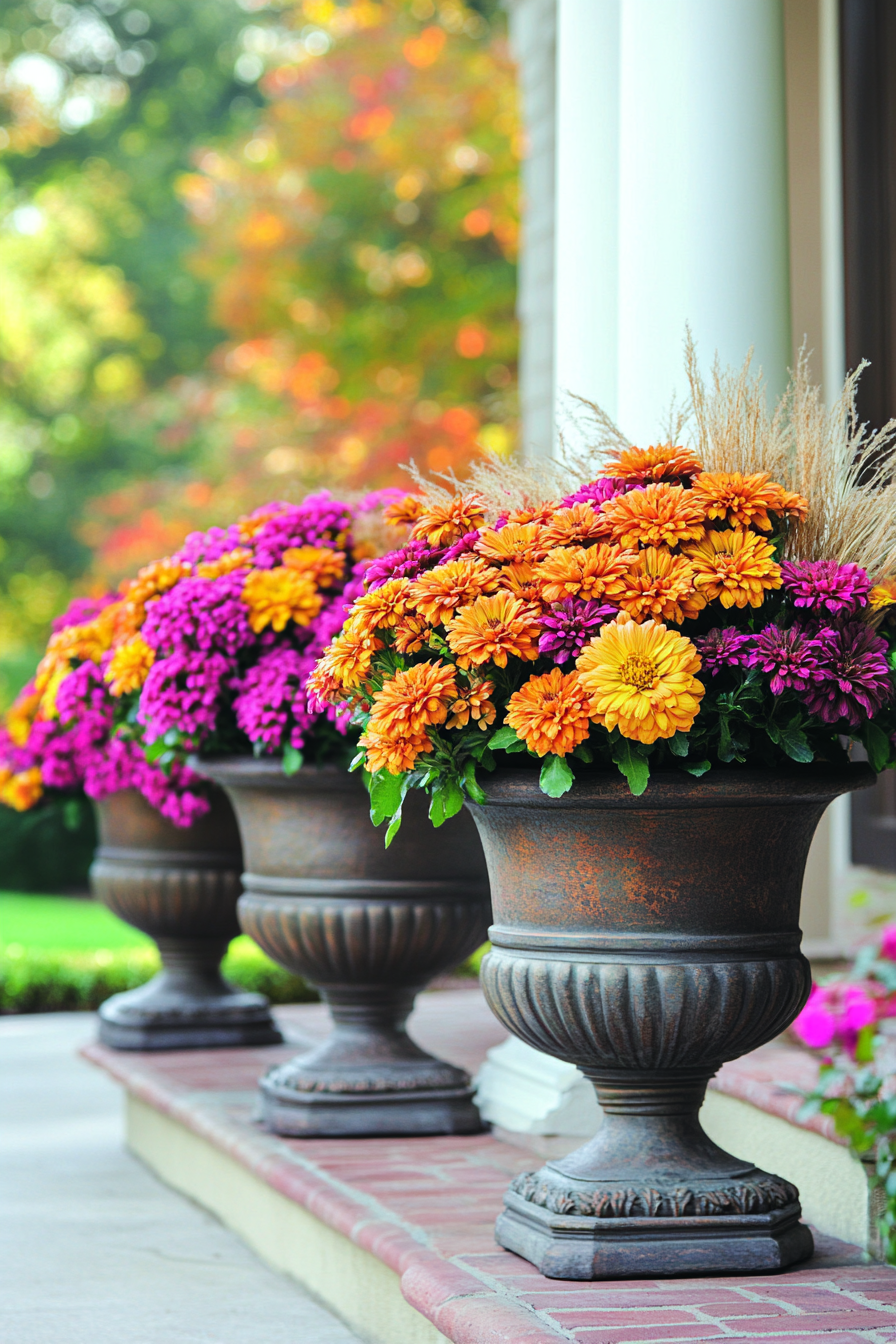 faux-mums-front-porch