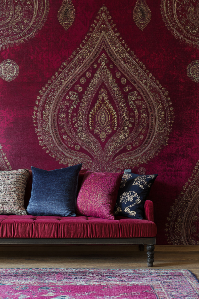 13 Stunning Burgundy Wallpaper Designs For Your Home — DreamyHomeStyle