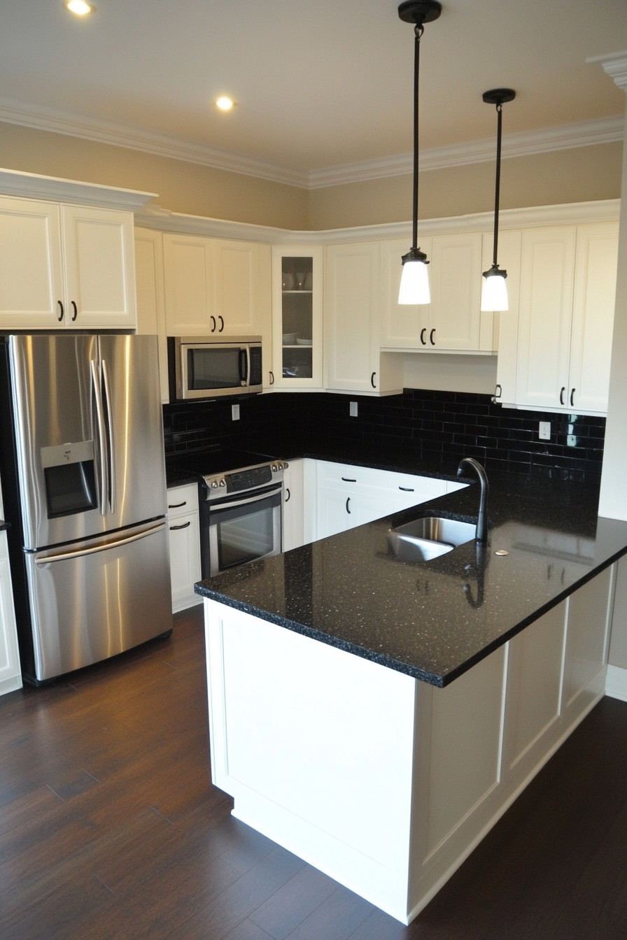 kitchen-with-black-countertops