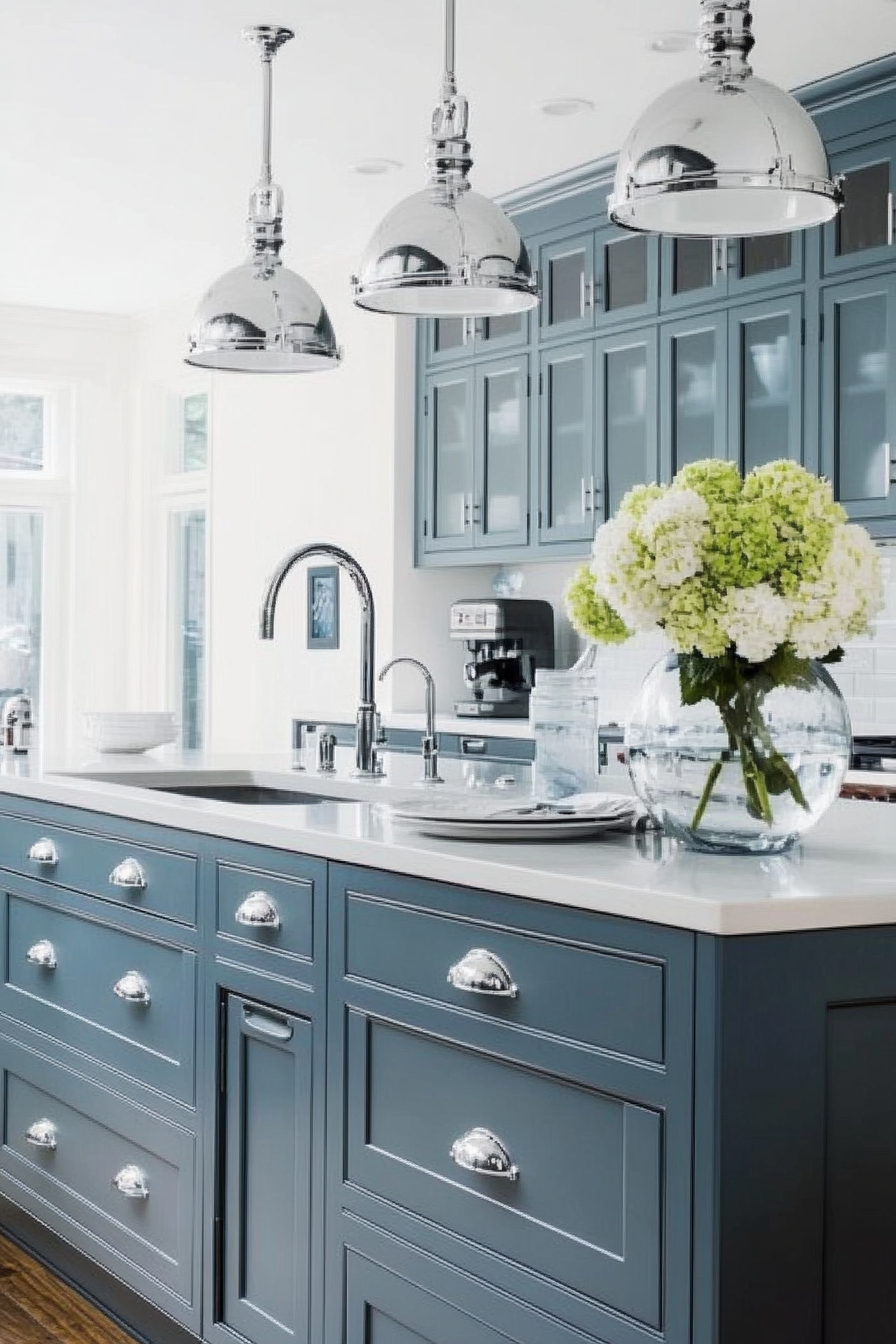 blue-kitchen-cabinets