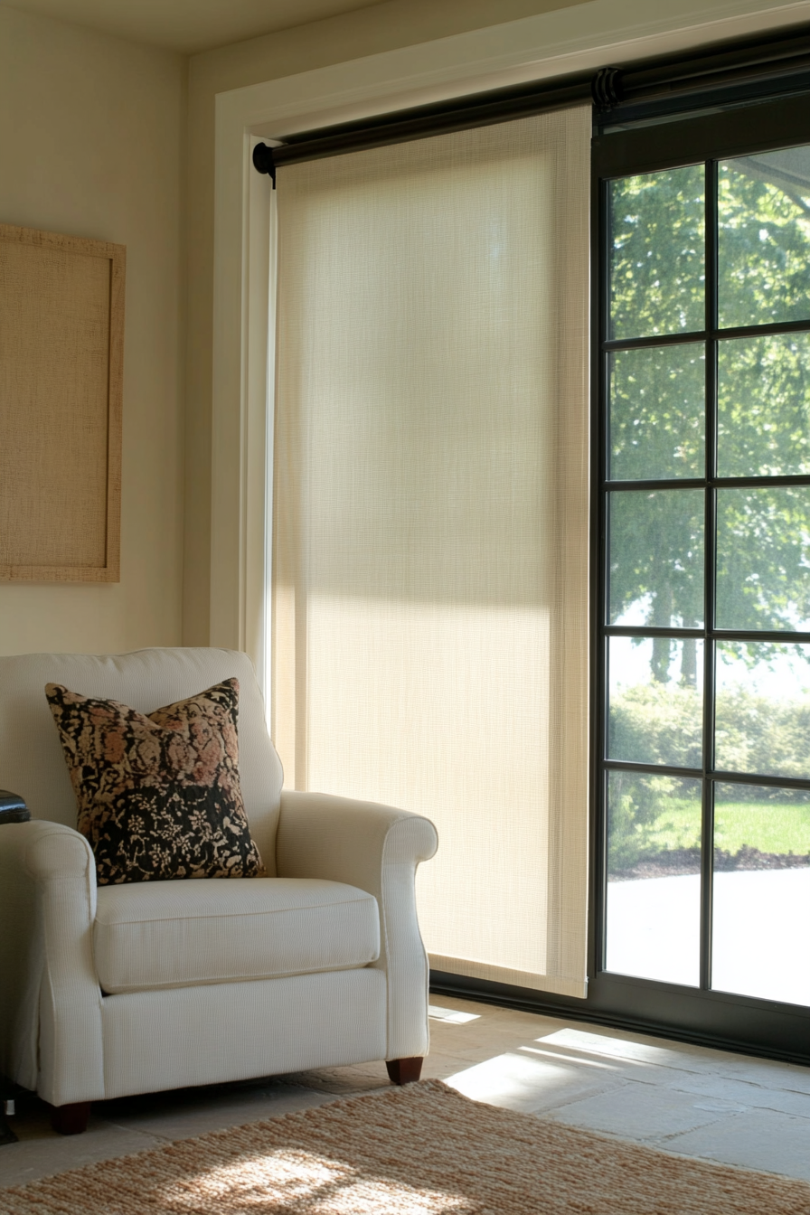sliding glass door window treatments