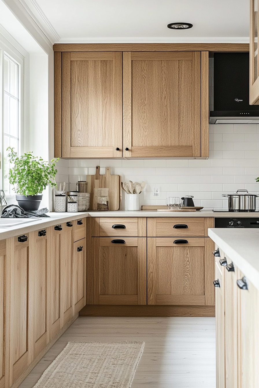 light wood kitchen cabinets