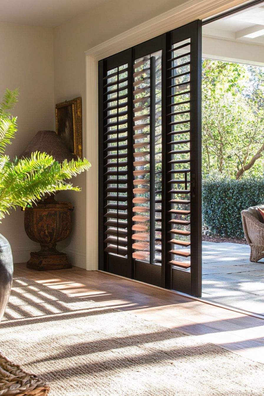 sliding glass door window treatments