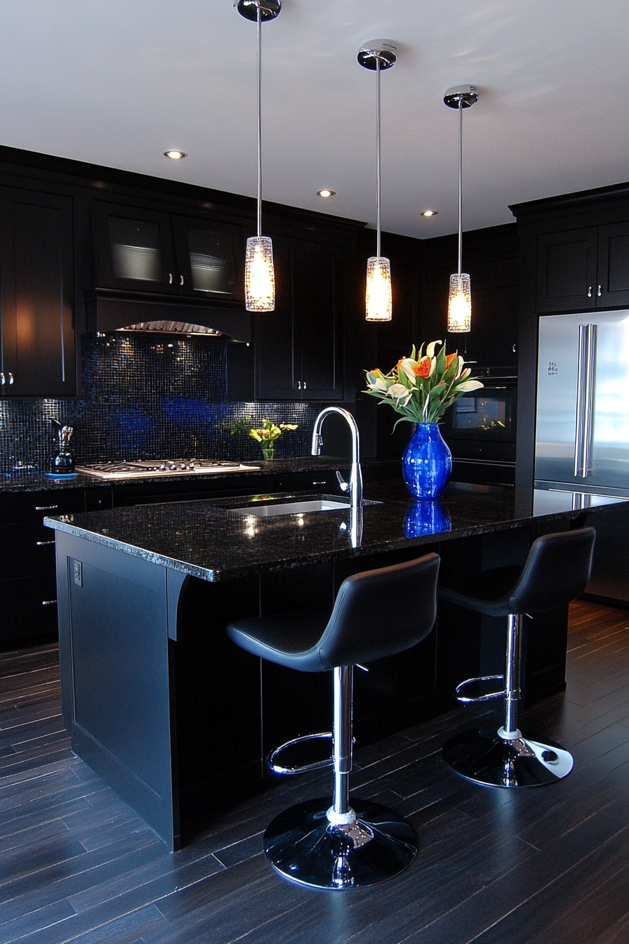 kitchen-with-black-countertops