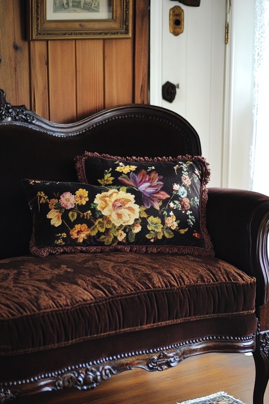 chocolate brown couch living room ideas