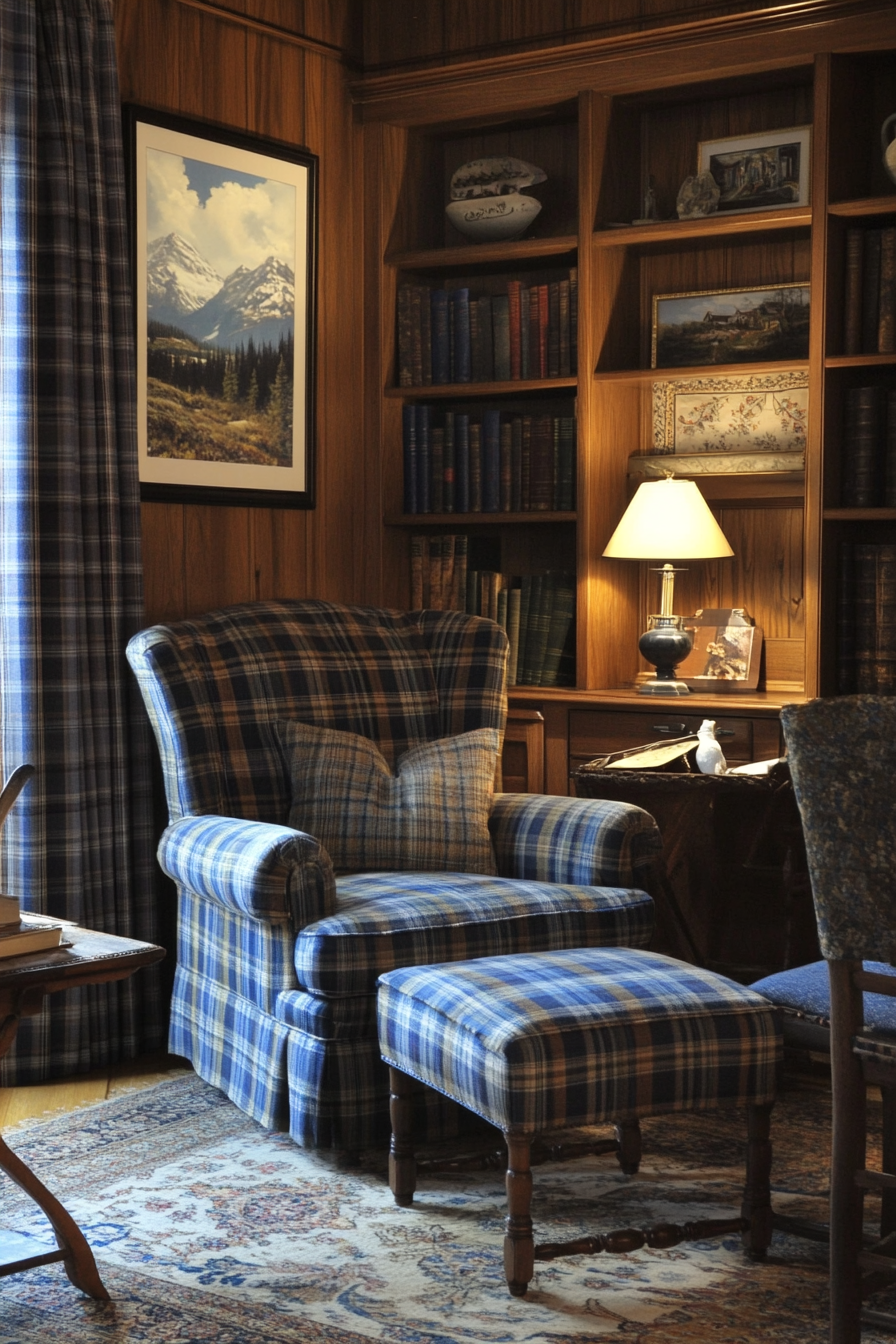brown-and-blue-living-room