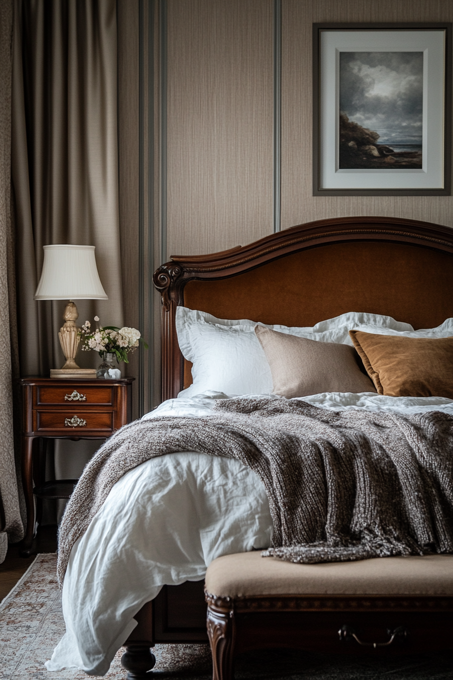 moody master bedrooms decor