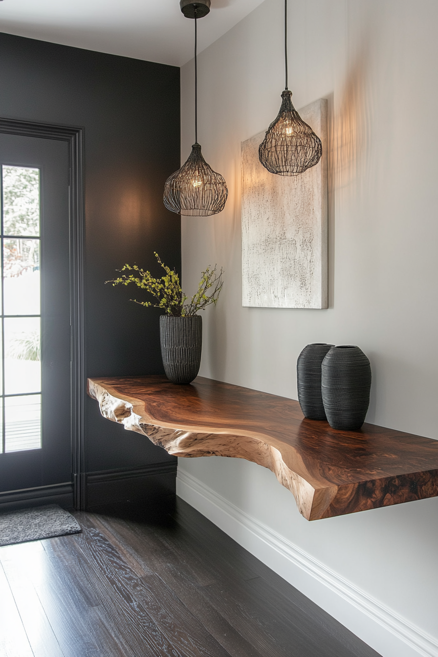 black-entryway-table