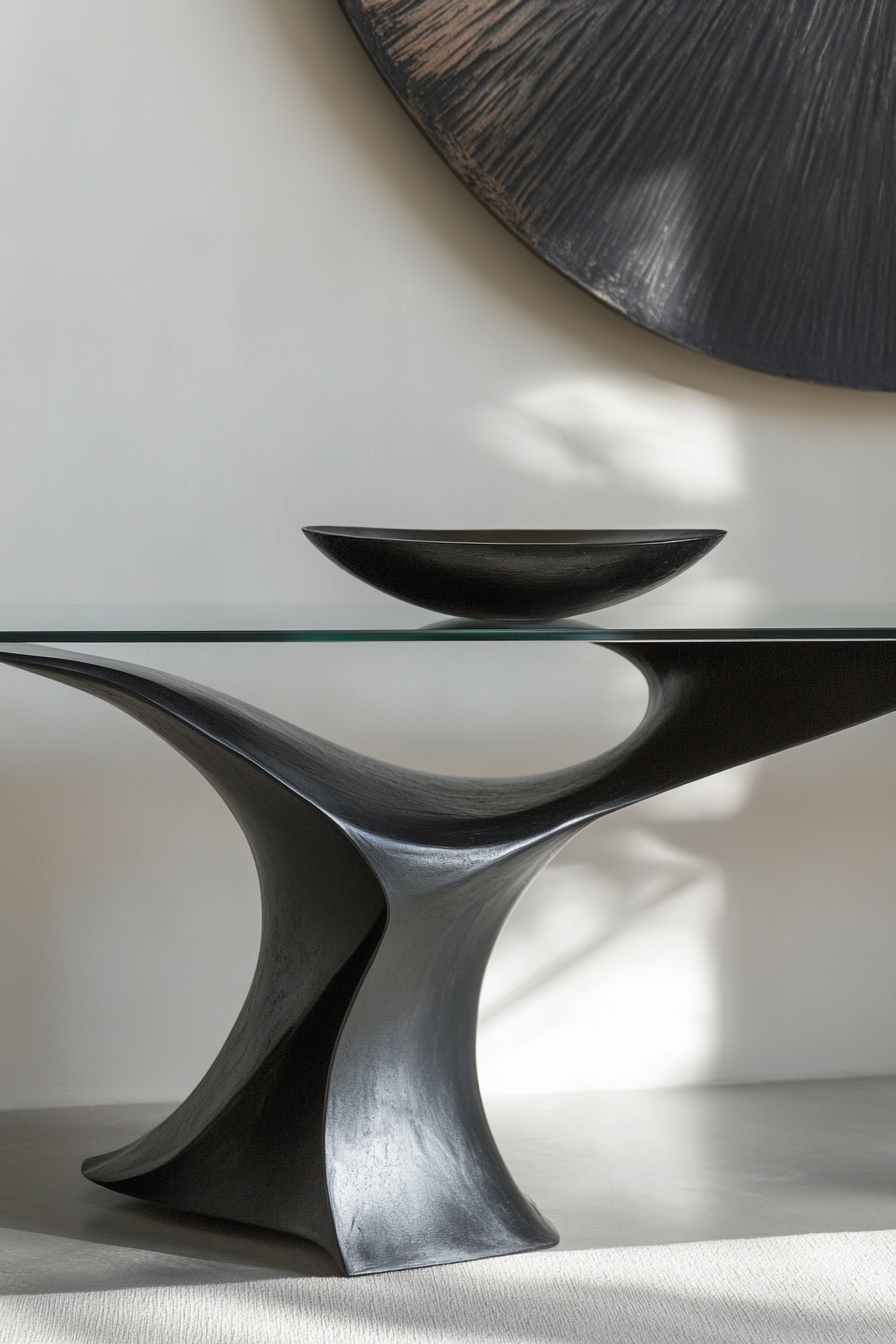 black-entryway-table