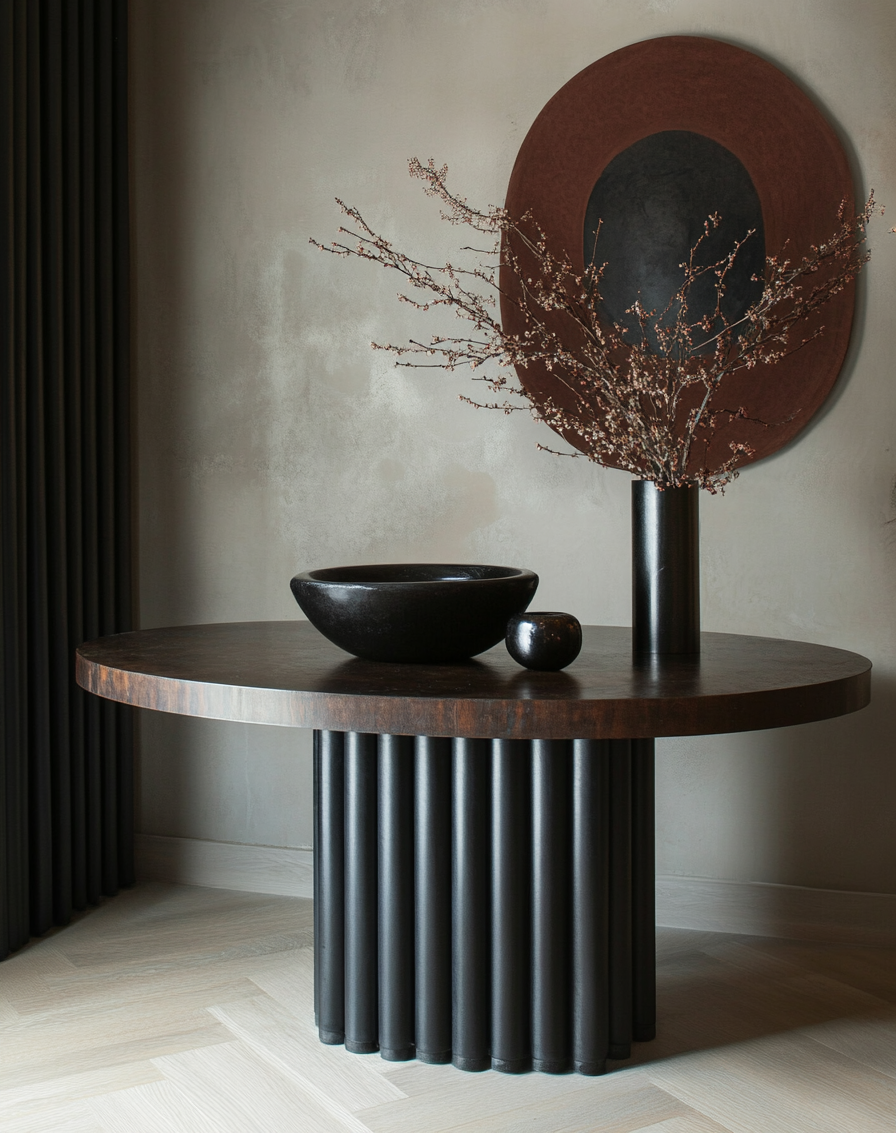 black-entryway-table