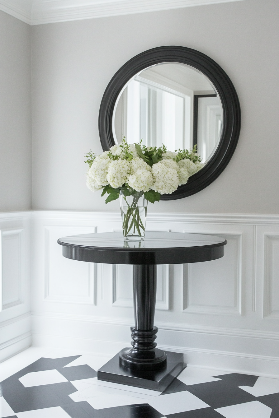 black-entryway-table