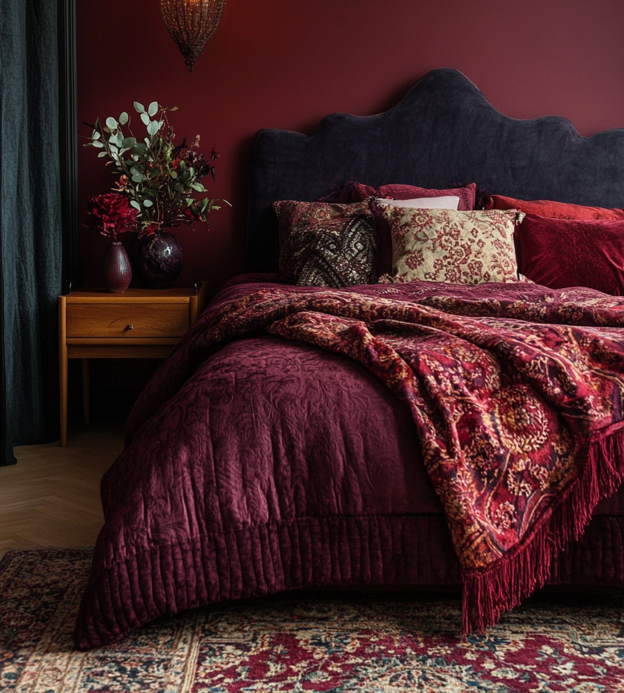 burgundy-bedroom