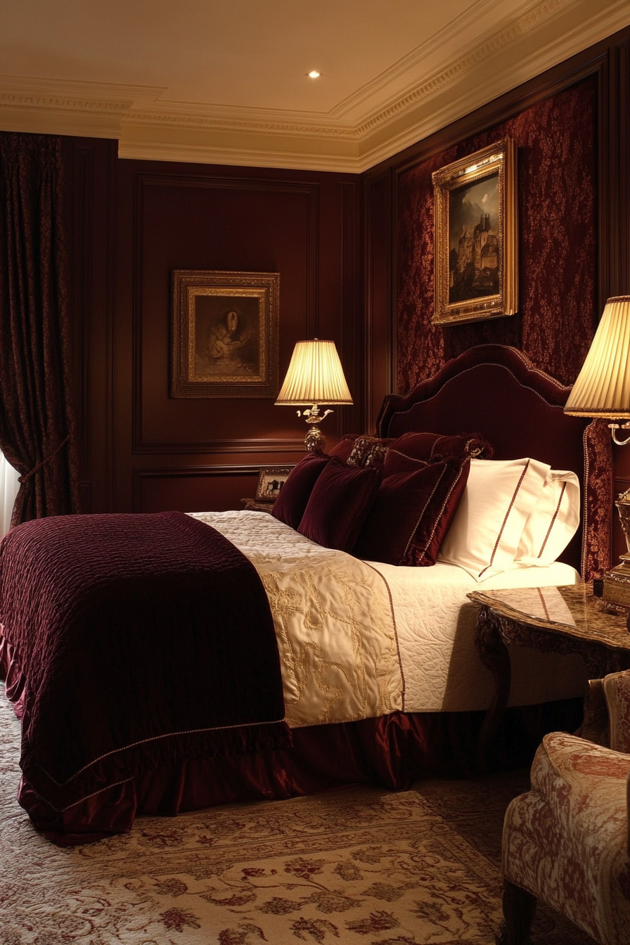 burgundy-bedroom