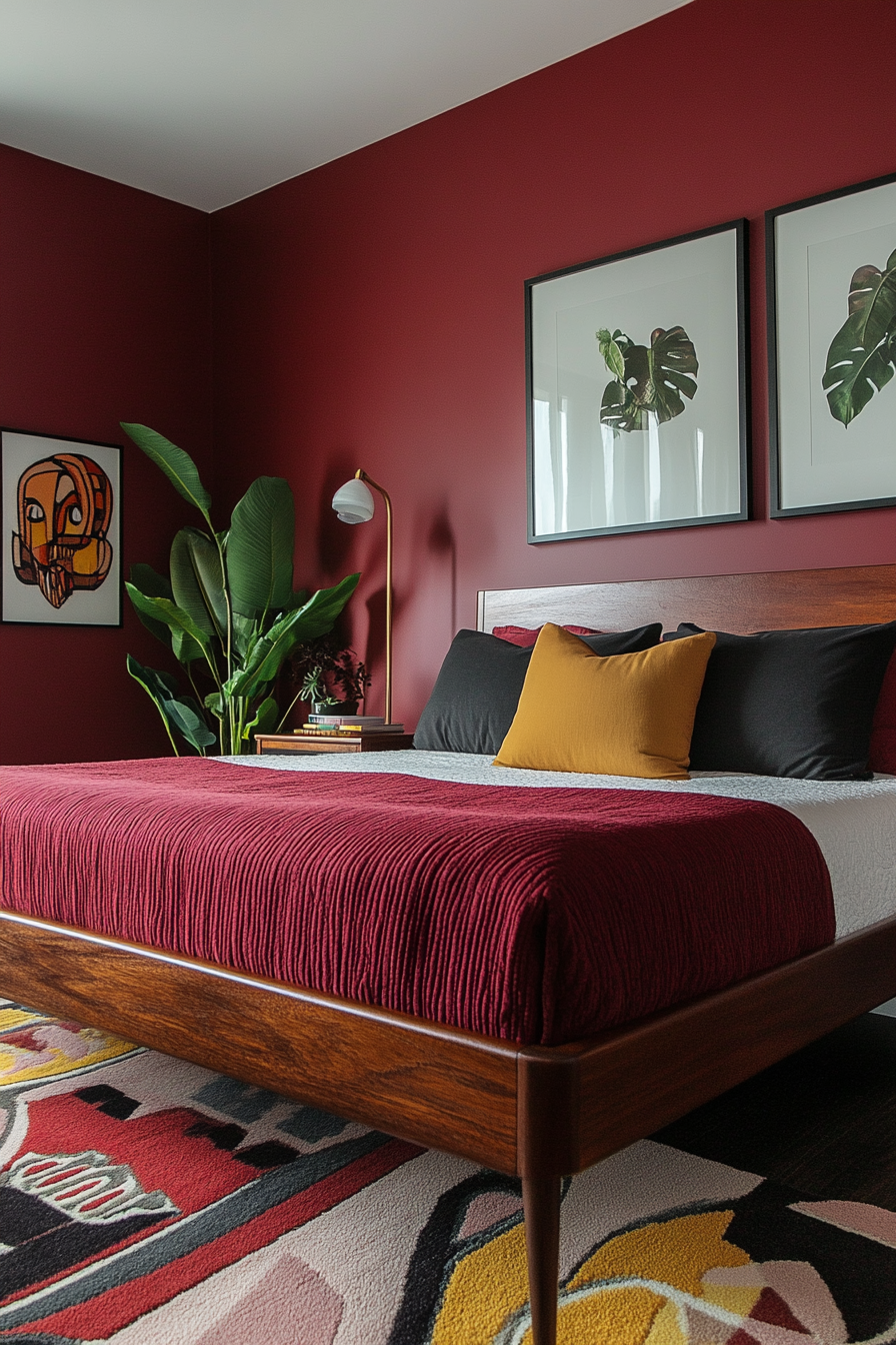 burgundy-bedroom