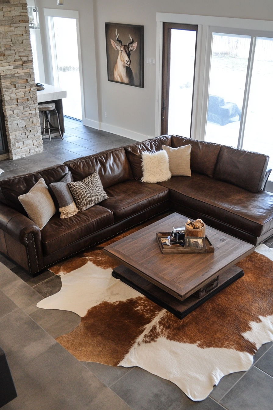 dark-brown-leather-sofa-living-room