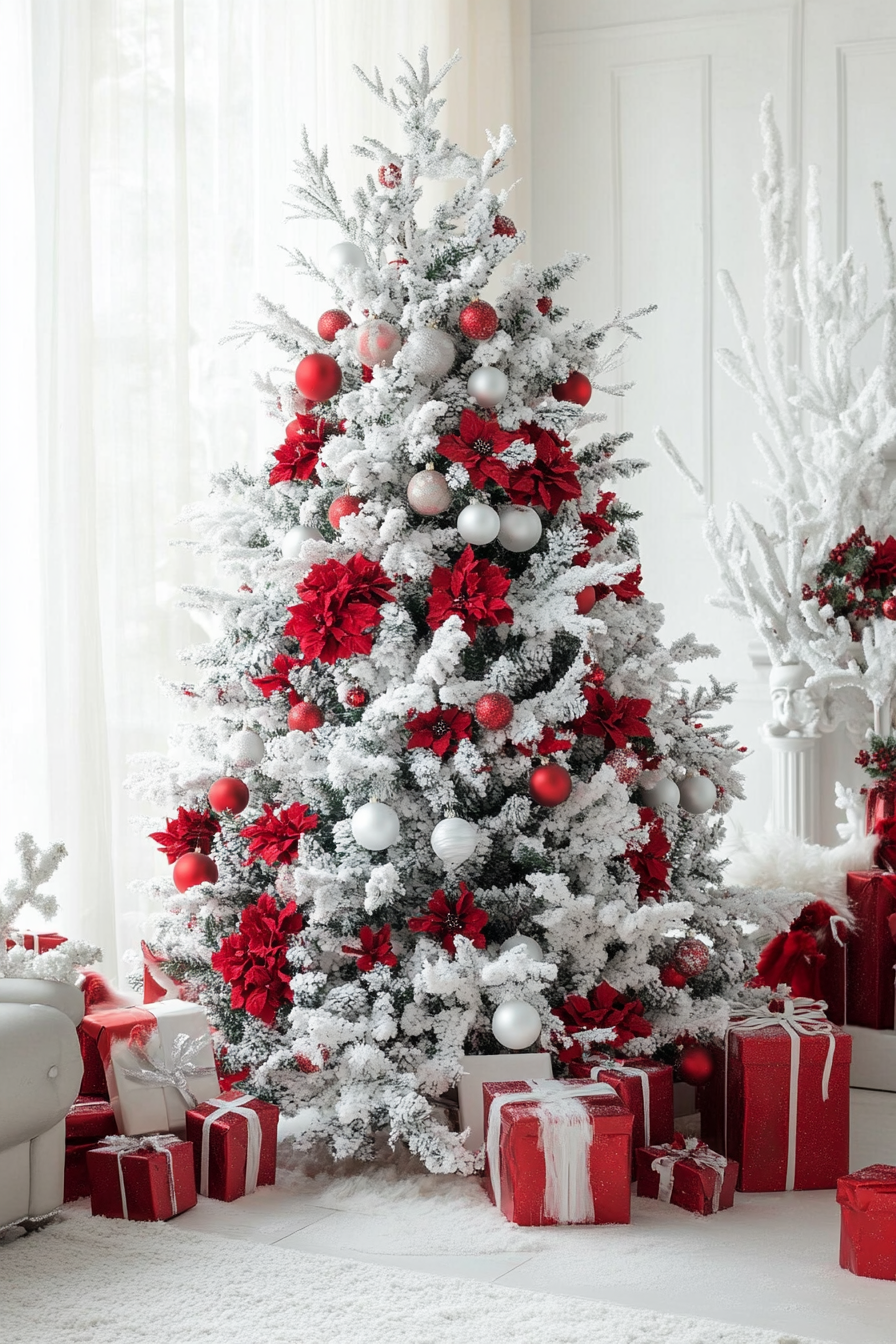 red-and-white-christmas-tree-ideas