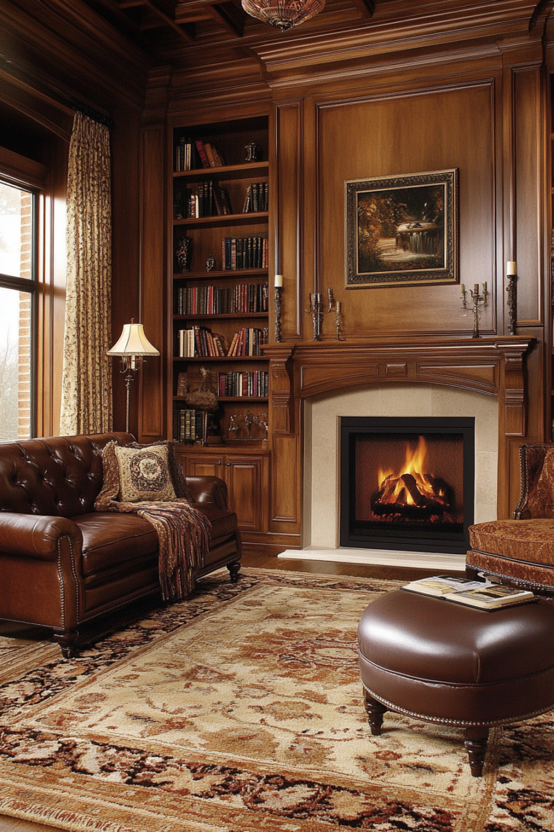 Timber Interior Library 13 Moody Home Library Designs To Inspire You — DreamyHomeStyle