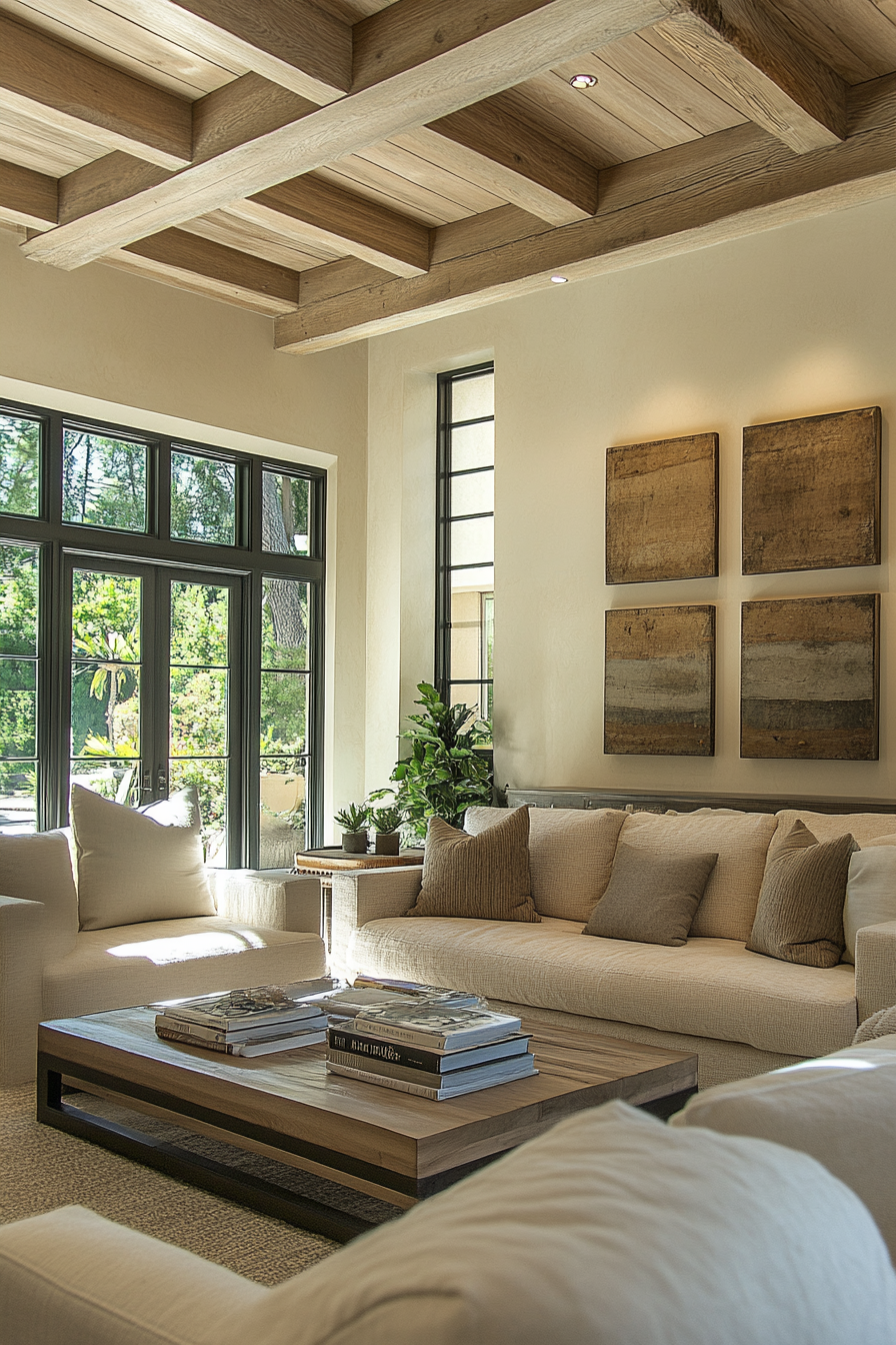 beige living rooms