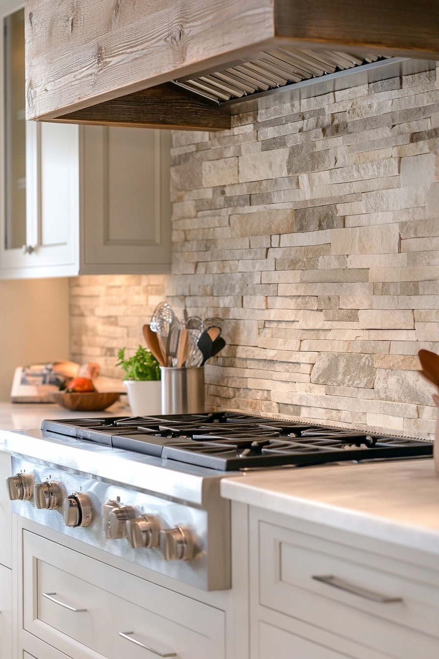 kitchen backsplash with white cabinets